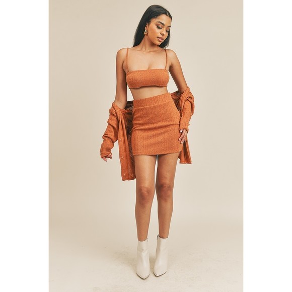 Cardigan Solid Color 3 Piece Set - Picture 2 of 10